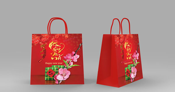 Lưu ý khi in túi giấy đựng quà tết