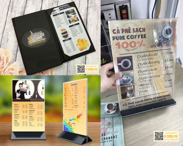 mot so kinh nghiem lam menu quan ca phe