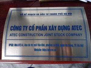 Những mẫu biển trụ sở đã thi công