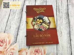 Menu lẩu bò nấm