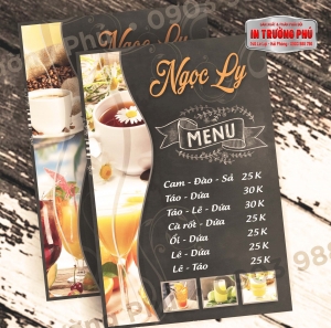 Menu đồ uống
