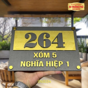 BẢNG, BIỂN SỐ NHÀ - SN0034