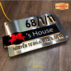 BIỂN SỐ NHÀ CÓ ĐÈN LED - SN0083