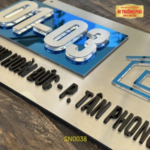 BẢNG, BIỂN SỐ NHÀ - SN0038