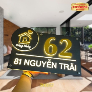 BIỂN SỐ NHÀ CÓ ĐÈN LED - SN0057