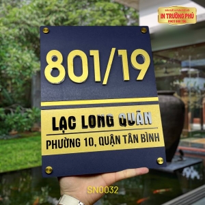 BẢNG, BIỂN SỐ NHÀ - SN0032