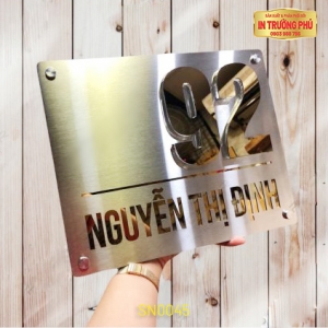 BẢNG, BIỂN SỐ NHÀ - SN0045