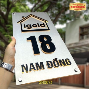BIỂN SỐ NHÀ CÓ ĐÈN LED - SN0073
