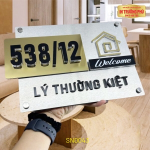 BẢNG, BIỂN SỐ NHÀ - SN0043