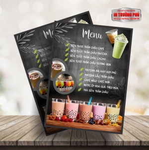 Menu trà sữa TS909