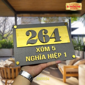 BẢNG, BIỂN SỐ NHÀ - SN0034