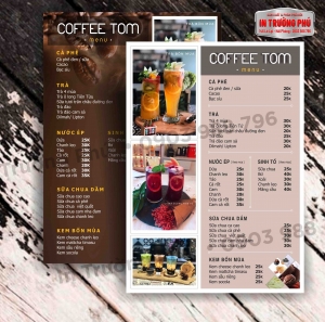 Menu coffee Tom