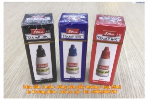 Mực dấu 3 mầu - đóng trên giấy thường - loại 28ml
