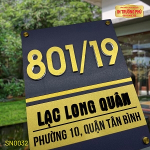BẢNG, BIỂN SỐ NHÀ - SN0032