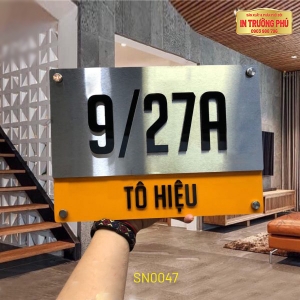 BẢNG, BIỂN SỐ NHÀ - SN0047