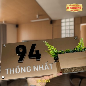 BIỂN SỐ NHÀ CÓ ĐÈN LED - SN0068