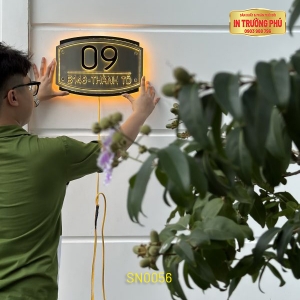 BIỂN SỐ NHÀ CÓ ĐÈN LED - SN0056