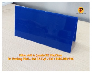Mica chữ A (xanh, trắng) Kt 24x12cm