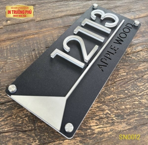 BẢNG, BIỂN SỐ NHÀ - SN0012