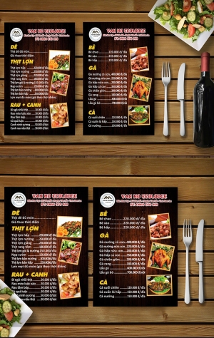 Menu quán ăn