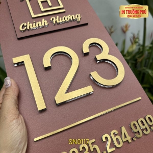 BIỂN SỐ NHÀ - SN0117