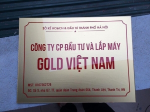 Những mẫu biển trụ sở đã thi công