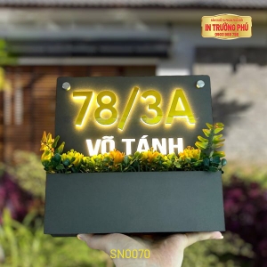 BIỂN SỐ NHÀ CÓ ĐÈN LED - SN0070