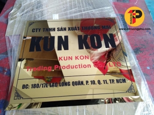 Những mẫu biển trụ sở đã thi công