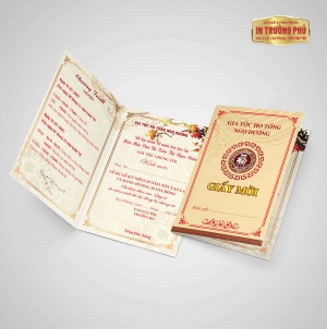 GIẤY MỜI KỶ NIỆM GIA TỘC