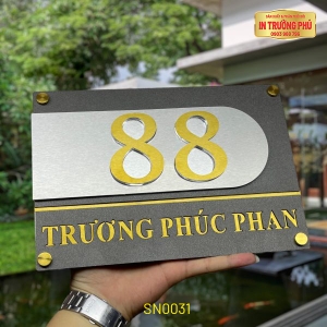BẢNG, BIỂN SỐ NHÀ - SN0031