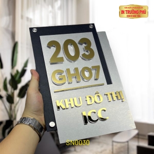 BẢNG, BIỂN SỐ NHÀ - SN0030