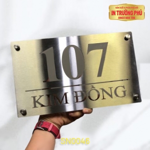 BẢNG, BIỂN SỐ NHÀ - SN0046