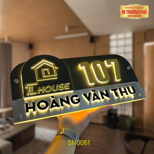 BIỂN SỐ NHÀ CÓ ĐÈN LED - SN0061