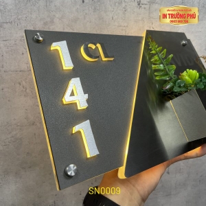BIỂN SỐ NHÀ CÓ ĐÈN LED - SN0009
