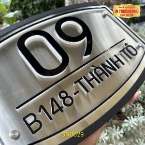 BẢNG, BIỂN SỐ NHÀ - SN0029