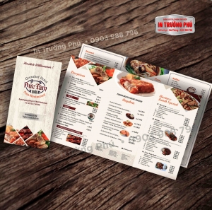 Menu nhà hàng Asia
