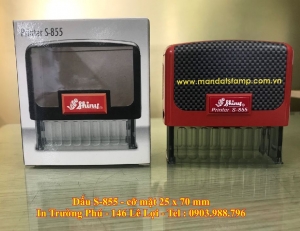 Dấu S-855 - cỡ mặt 25 x 70 mm