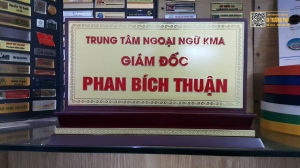 Những mẫu biển chức danh đã thi công