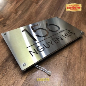 BIỂN SỐ NHÀ CÓ ĐÈN LED - SN0078