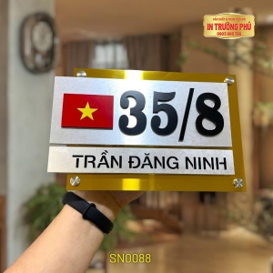 BIỂN SỐ NHÀ CÓ HÌNH LÁ CỜ VIỆT NAM - SN0088