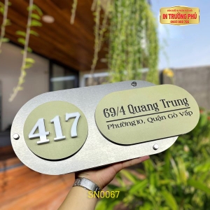 BIỂN SỐ NHÀ CÓ ĐÈN LED - SN0067