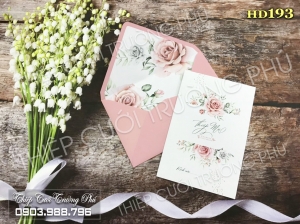 HD193 - Thiệp Cưới Hải Phòng - Thiệp Cưới Trường Phú | Mùa Cưới 2020 - 2021