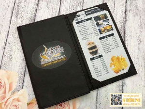 Menu cà phê phố xa