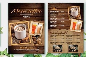 Menu quán coffee
