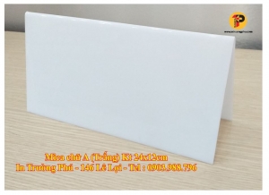 Mica chữ A (xanh, trắng) Kt 24x12cm