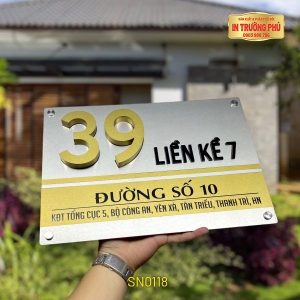 BIỂN SỐ NHÀ - SN0118