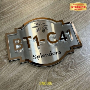 BẢNG, BIỂN SỐ NHÀ - SN0016