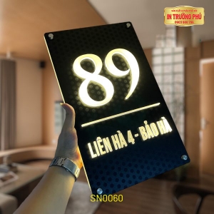 BIỂN SỐ NHÀ CÓ ĐÈN LED - SN0060