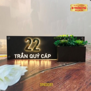 BIỂN SỐ NHÀ CÓ ĐÈN LED - SN0081