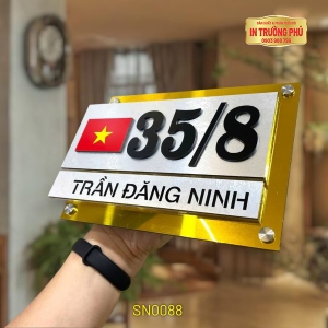 BIỂN SỐ NHÀ CÓ HÌNH LÁ CỜ VIỆT NAM - SN0088